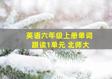 英语六年级上册单词跟读1单元 北师大